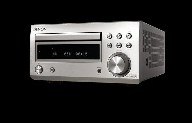 DENON D-M41DAB NERO/SILVER Sistema Micro HiFi con sintoamplificatore RCD-M41DAB + diffusori SCM41, NERO/SILVER