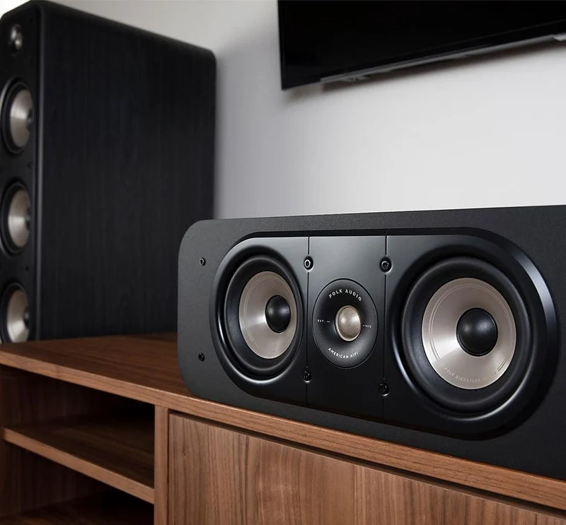 POLK AUDIO S30e Diffusore centrale a 2 vie bass reflex posteriore Power Port, NERO