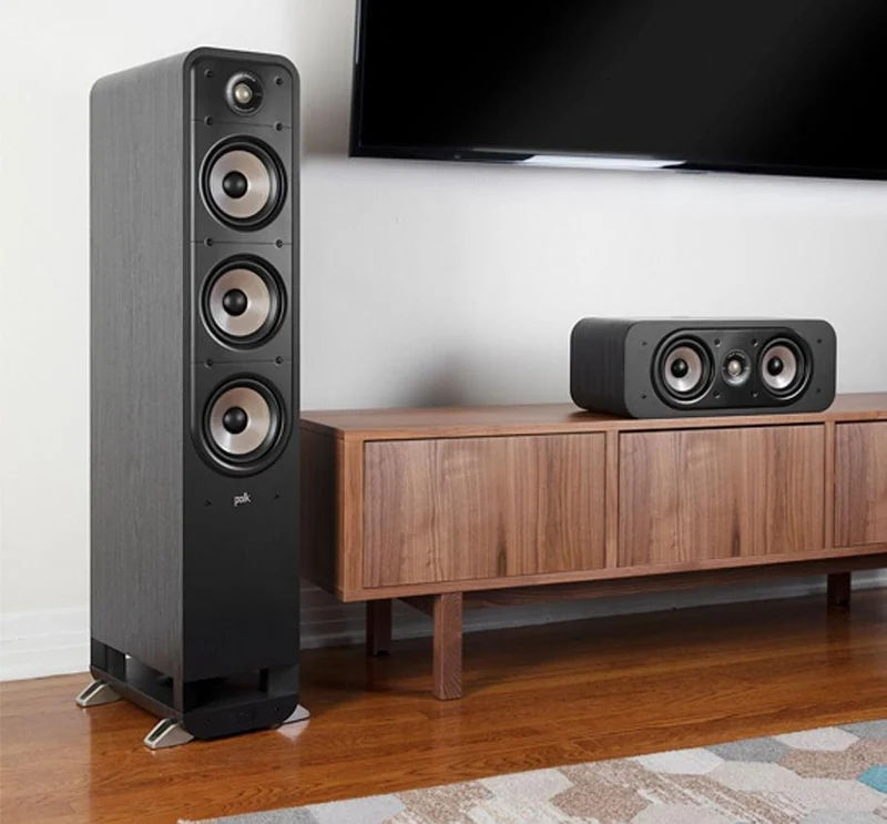 POLK AUDIO S30e Diffusore centrale a 2 vie bass reflex posteriore Power Port, NERO