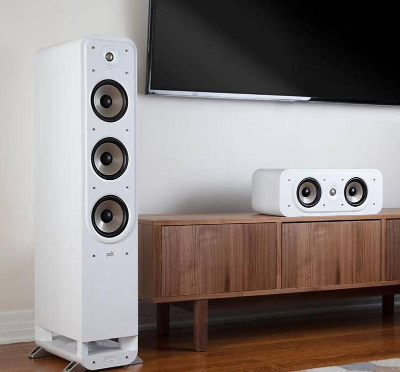 POLK AUDIO S30e Diffusore centrale a 2 vie bass reflex posteriore Power Port, BIANCO