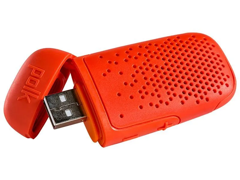 POLK AUDIO Bit Diffusore Bluetooth portatile ultra compatto e impermeabile, ROSSO