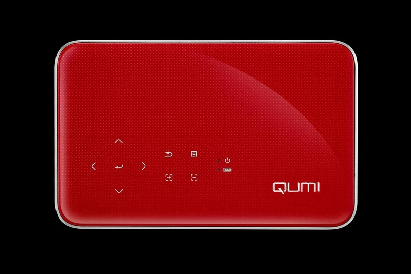 VIVITEK Qumi Q38 Videoproiettore WiFi Tascabile LED DLP 1080p, 1.920x1.080, batteria integrata 12.000 mA - ROSSO