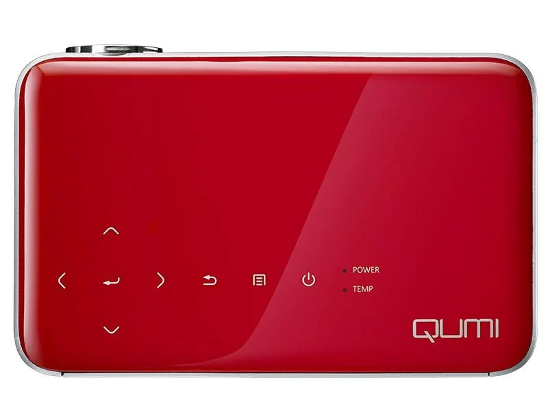 VIVITEK Qumi Q6 Videoproiettore WiFi Tascabile LED DLP WXGA, 1280x720, 800 Lumen - ROSSO