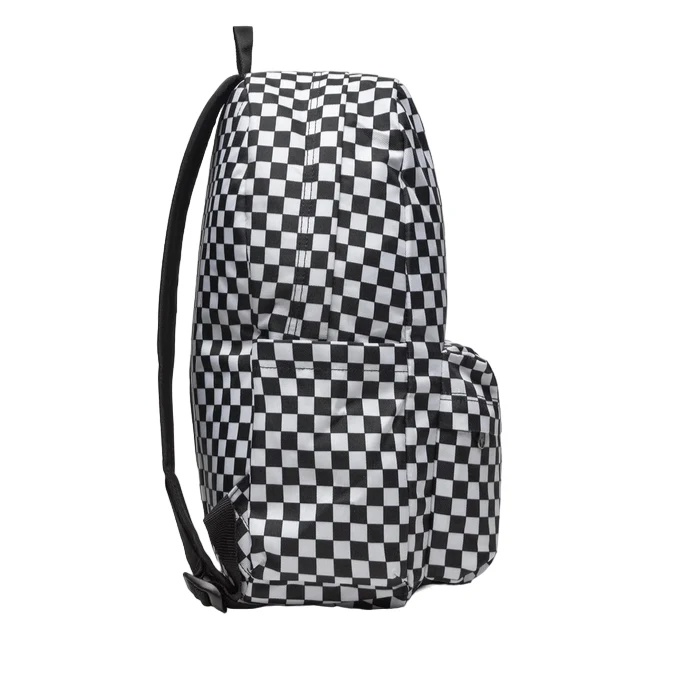 Vans zaino per la scuola o per il tempo libero Old Skool Check VN000H4XY281 bianco-nero