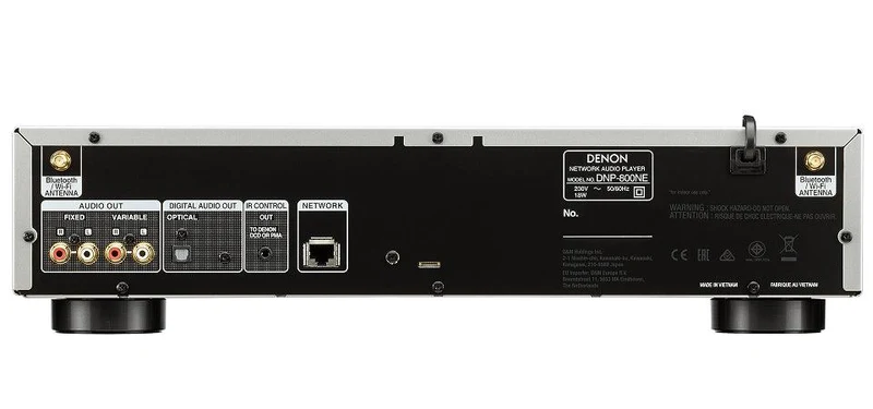 Denon DNP-800NE SILVER Lettore audio di rete, Internet Radio, wireless e ethernet, Bluetooth, GAR. ITALIA