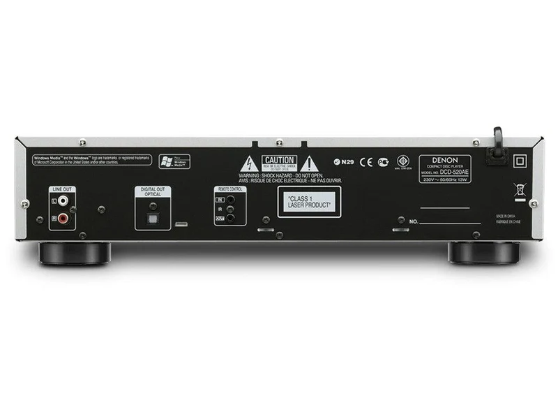 Denon DCD-520AE Lettore CD con DAC 32bit/192KHz HIGH END, SILVER