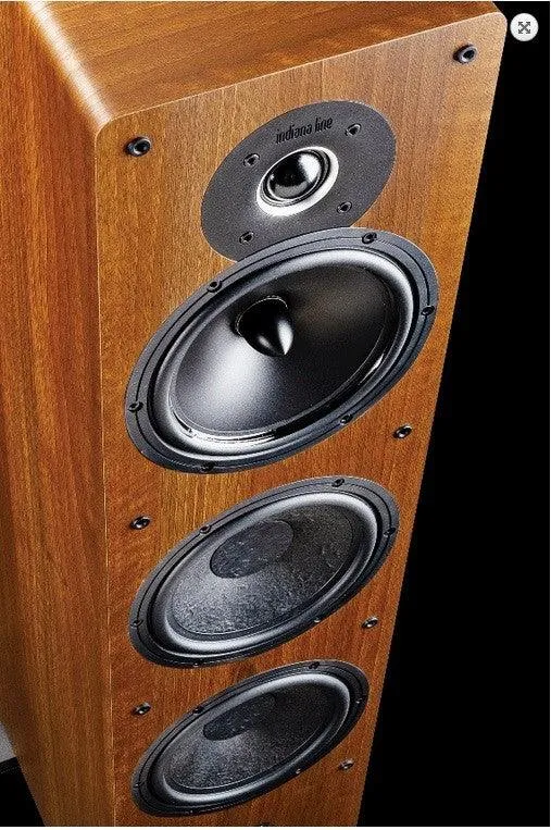 Indiana Line Tesi 661 L diffusori da pavimento vinile noce 3 vie, 2 x woofer 160 mm (COPPIA)