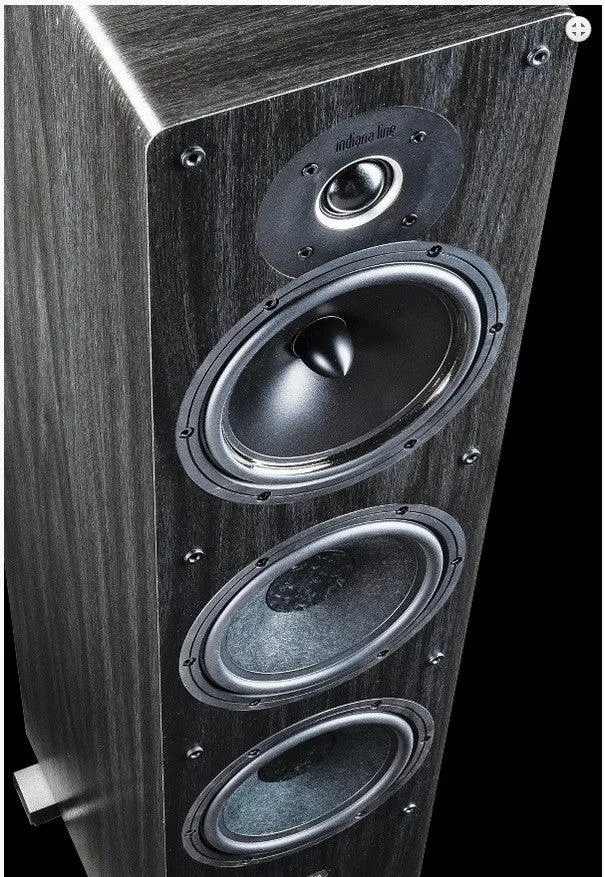 Indiana Line Tesi 661 N diffusori da pavimento vinile rovere nero 3 vie, 2 x woofer 160 mm (COPPIA)