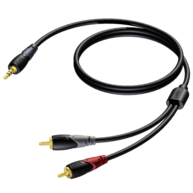 PROCAB CLA 711-1-5 Cavo audio 1,5mt JACK 3,5mm stereo/ 2x RCA