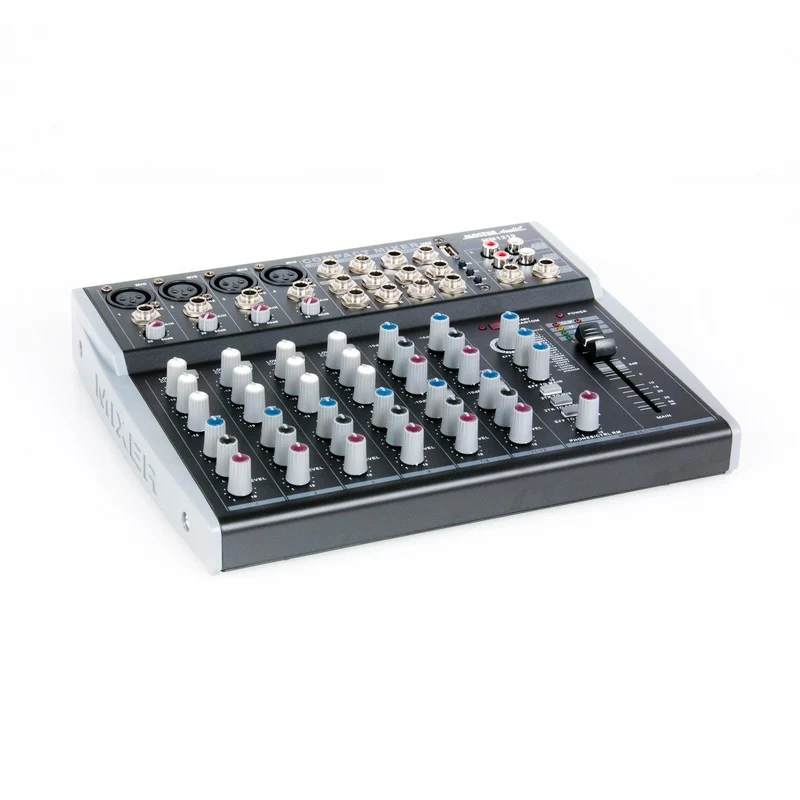 Master Audio MM1210 Mixer compatto con effetti 4 canali MONO + 4 canali STEREO e ingresso USB
