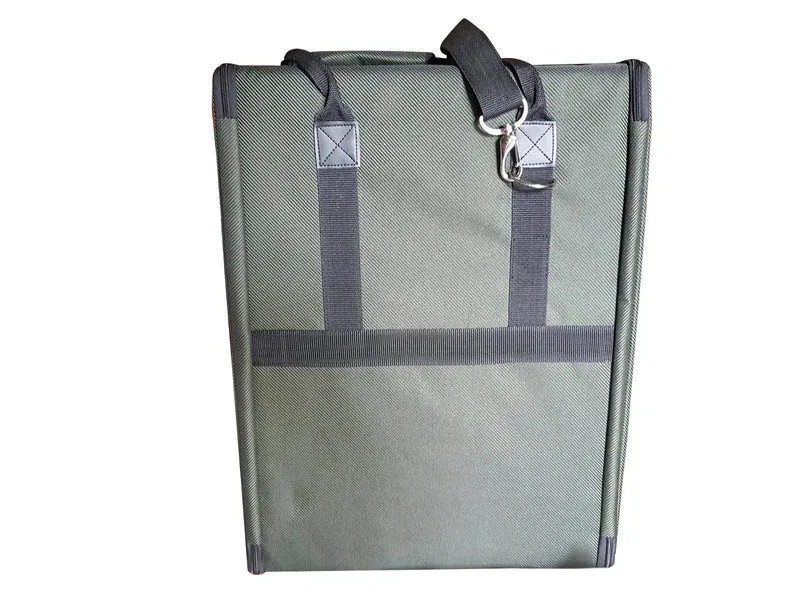 EXTREME BAG 702RK BORSA RIGIDA IMBOTTITA 2 UNITA' RACK MANIGLIA + TRACOLLA + TASCA FRONTALE CHIUSURA A ZIP