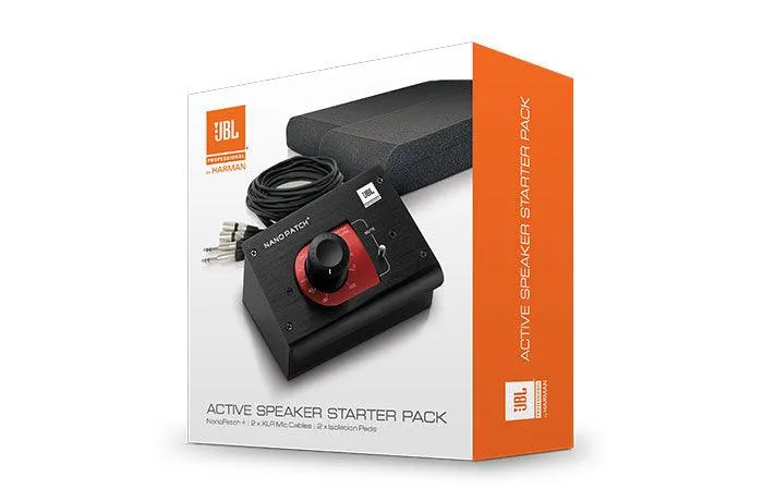 JBL ACTIVE SPEAKER STARTER PACK NAN PACH + CAVI + PAD ISOLANTI