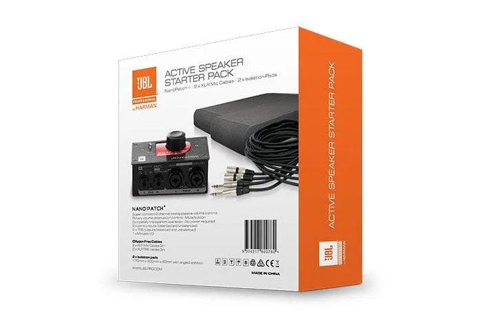 JBL ACTIVE SPEAKER STARTER PACK NAN PACH + CAVI + PAD ISOLANTI