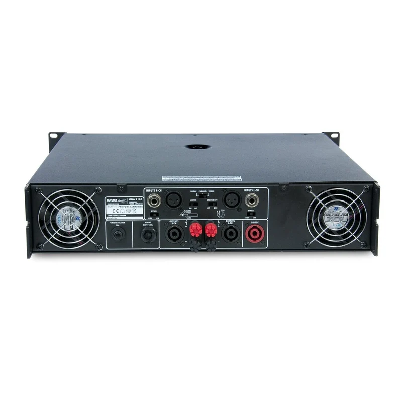 Master Audio MQA9100 Amplificatore professionale 2 canali 1700W RMS ponte 8 ohm