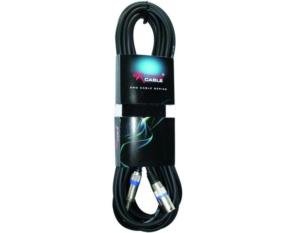 EXTREME JXM10PRO CAVO XLR MASCHIO - JACK MONO 1/4" 6.3mm CAVO AUDIO DI SEGNALE SCHERMATO 10 MT