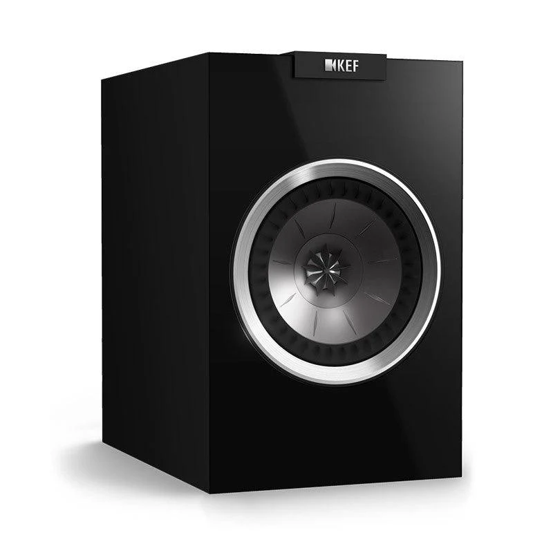 KEF R100 Diffusore a Due vie Bass Reflex SISTEMA UNIQ. NERO Woofer da 13,5cm 100W (COPPIA)