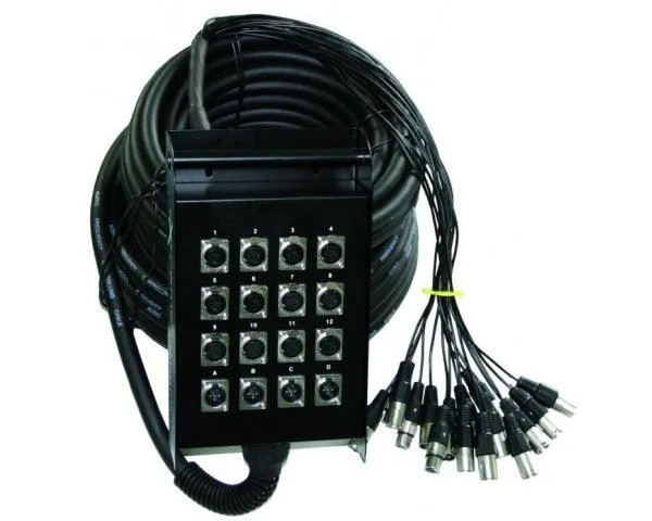 EXTREME SB12I4O30 STAGEBOX 12 IN/4 OUT 30 METRI STAGEBOX PROFESSIONALE 12 INGRESSI XLR / 4 USCITE XLR