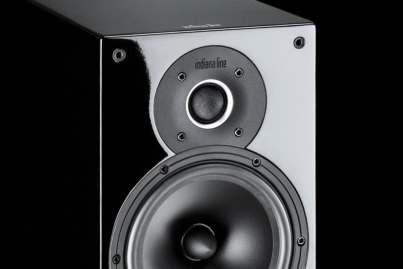 Indiana Line TESI 262 LN Diffusori (Coppia) 2 vie da scaffale, woofer 160 mm 30-120 Watt, 4-8 ohm (High Gloss Nero)