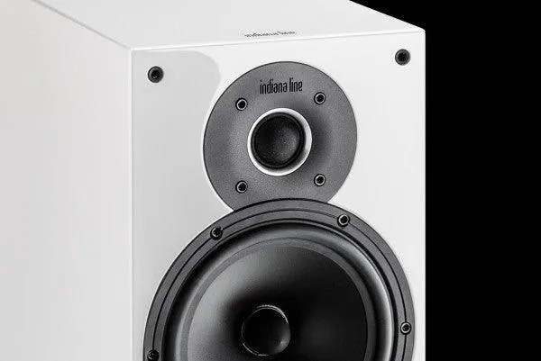 Indiana Line TESI 262 LB Diffusori (Coppia) 2 vie da scaffale, woofer 160 mm 30-120 Watt, 4-8 ohm (Bianco)