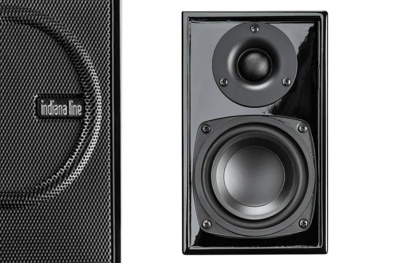 Indiana Line ZERO Nero (Coppia) Diffusori acustici bass-reflex 2 vie 4-8 ohm (High Gloss Nero)