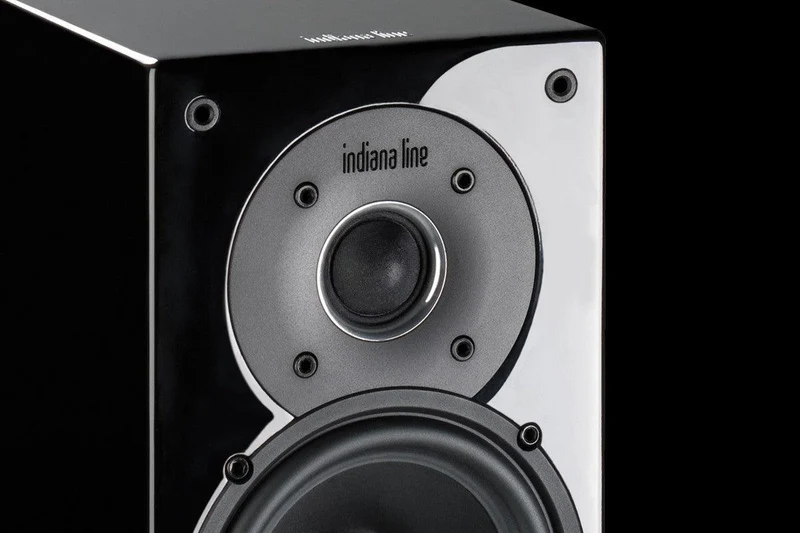 Indiana Line TESI 242 LN Diffusori (Coppia) 2 vie da scaffale, woofer 120 mm 30-80 Watt, 4-8 ohm.(High Gloss Nero)