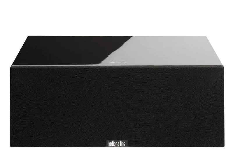Indiana Line TESI 742 LN diffusore per canale centrale compatto, 2 vie, 30-100 Watt, 4-8 ohm.(High Gloss Nero)