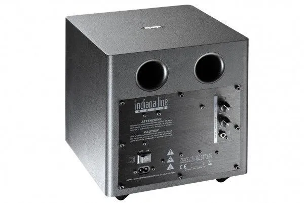 Indiana Line MIO Subwoofer ATTIVO da 178mm uso Home da 80 watts doppio condotto reflex