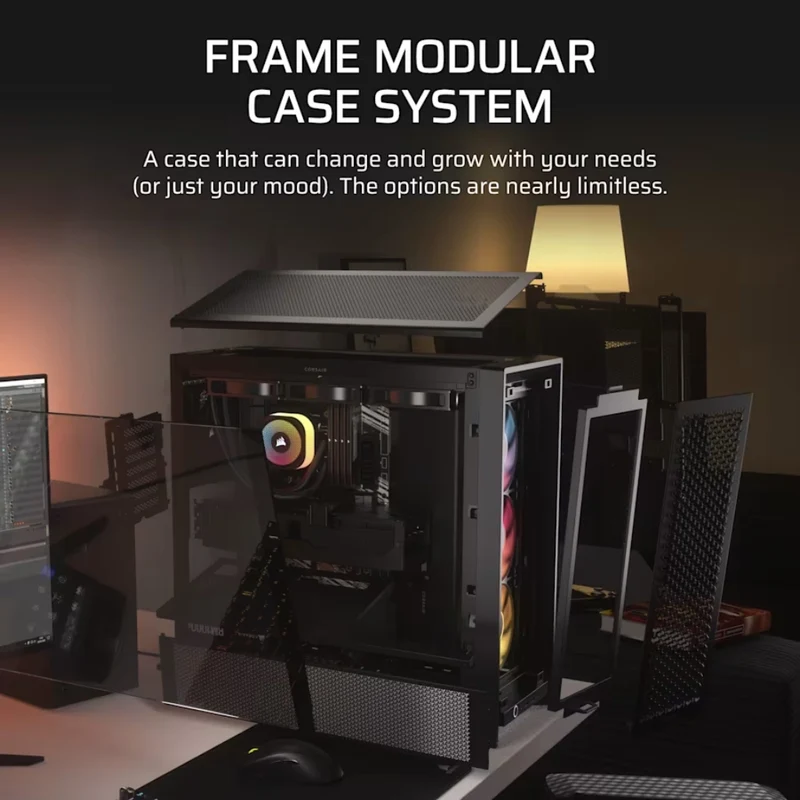 Corsair Case para PC Semitorre Modular FRAME 4000D RS ARGB