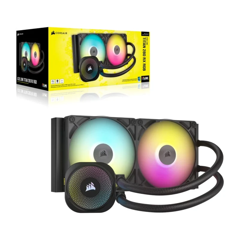 Corsair Sistema de Refrigeración Líquido CUE LINK TITAN 280 RX RGB AIO, CW-9061017-W