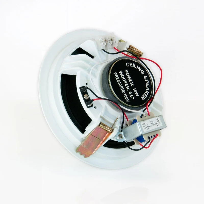 Master Audio CS165B Diffusore in ABS da soffitto ad incasso, 165 mm, con trasformatore per linea a 100 V