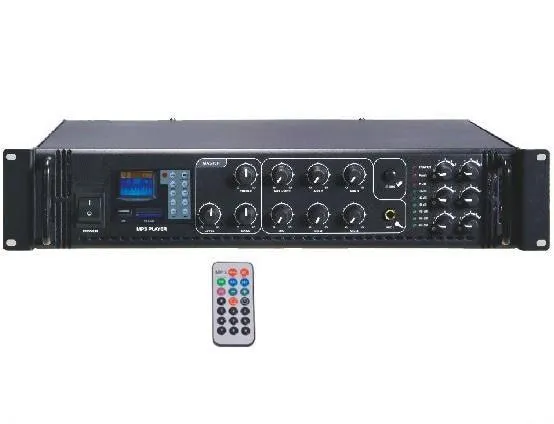 Amplificatore filodiffusione 100V a 6 ZONE Master Audio MV1100CR 100 Volts / 8 ohm + lettore MP3 e radio FM