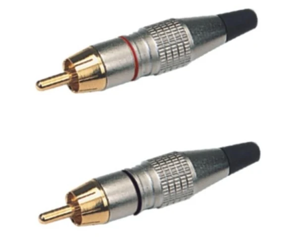 EXTREME 2R2J3PRO 2 RCA MASCHIO - 2 JACK MONO 1/4" 6.5mm CAVO AUDIO DI SEGNALE SCHERMATO 3 MT.