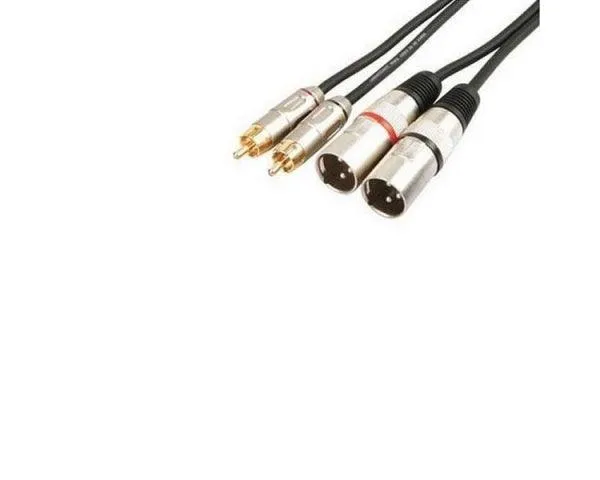 EXTREME 2R2X5PRO 2 RCA MASCHIO - 2 XLR MASCHIO CAVO AUDIO DI SEGNALE SCHERMATO 5 MT.