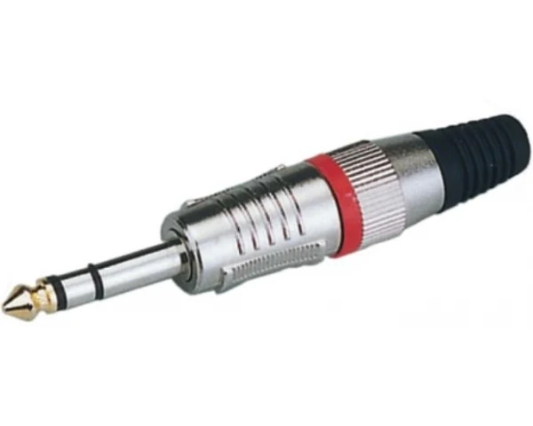 EXTREME CONNETTORE JACK TRS STEREO VOLANTE 1/4" 6,3mm COLORE ROSSO