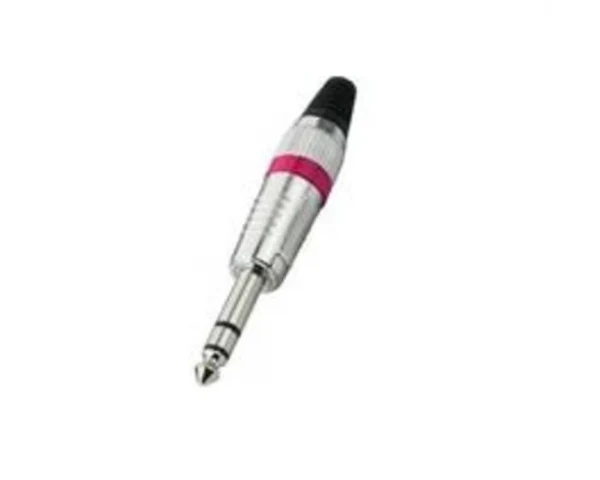 EXTREME CONNETTORE JACK TRS STEREO VOLANTE 1/4" 6,3mm COLORE ROSSO