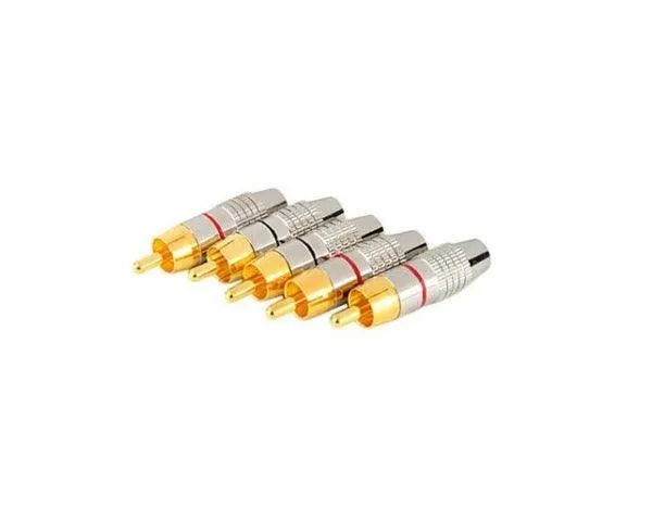 EXTREME CONNETTORE RCA VOLANTE MASCHIO COLORE ROSSO