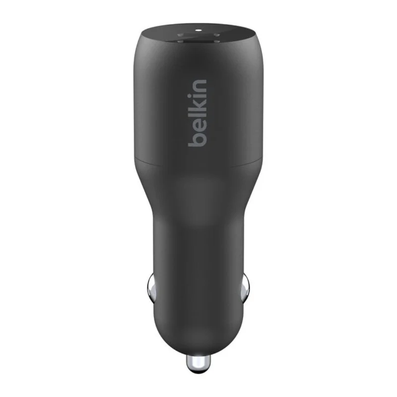Belkin Cargador para Carro Dual USB-C 36W BoostCharge, CCB002BTBK
