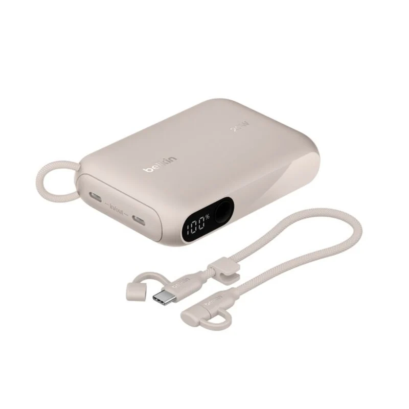 Belkin Power Bank Batería Externa Alámbrica con Pantalla 10,000mAh, BPB027FQ
