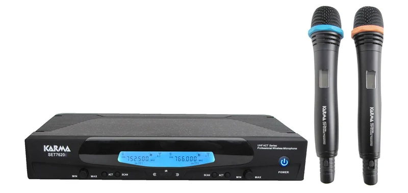 GLEMM SET 7620 Radiomicrofono UHF doppio palmare