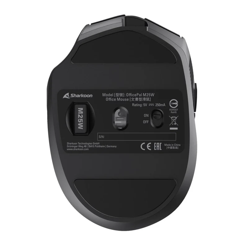 Sharkoon Mouse Inalámbrico Óptico M25W