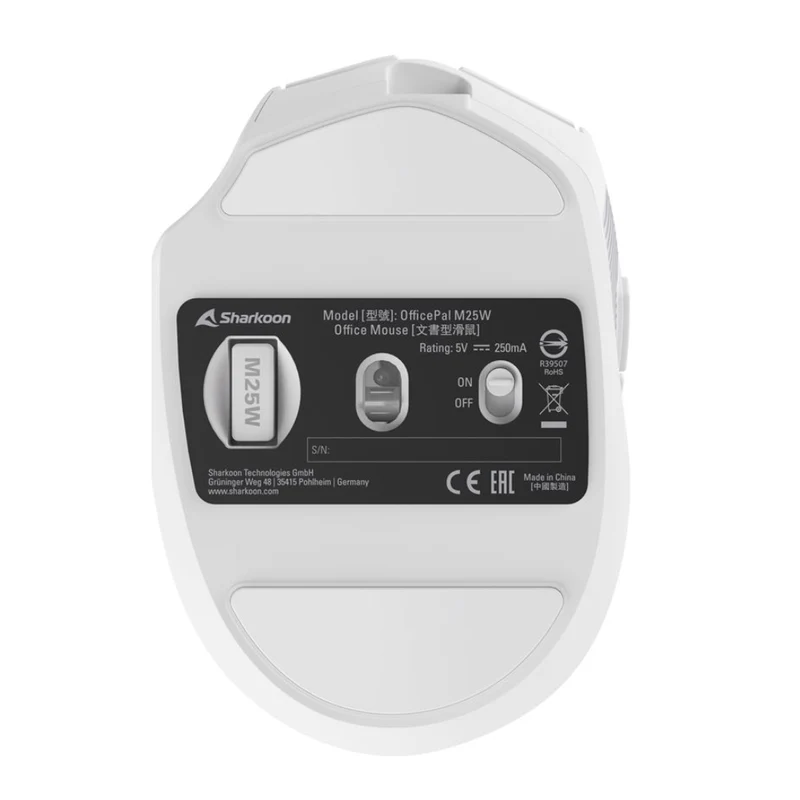 Sharkoon Mouse Inalámbrico Óptico M25W