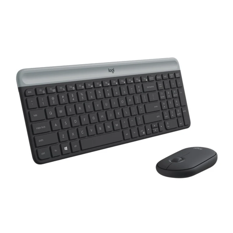 Logitech Kit Teclado y Mouse Inalámbrico en Inglés MK470, 920-009437