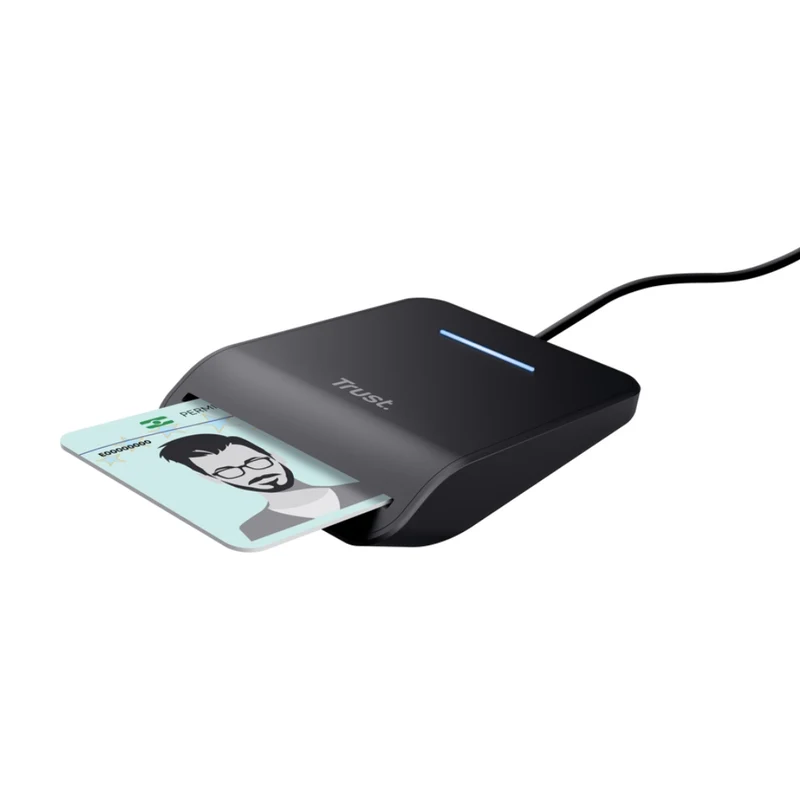 Trust Lector de Documentos de Identidad Conexión USB‑C Primo, 26061