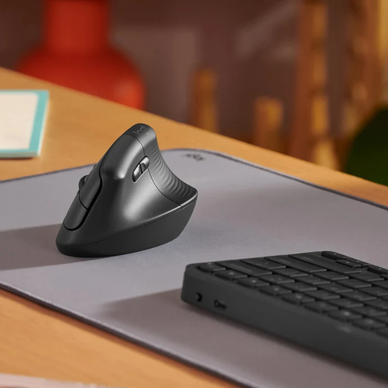 Logitech Mouse Inalámbrico Ergonómico Lift Vertical para Zurdos (910-006467)