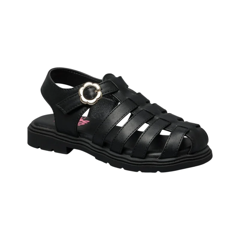 Coral Sandalias Alohi Negro, para Mujer