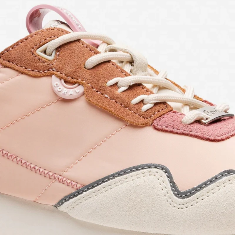 Coral Tenis Tobby Rosa/Blanco, para Mujer