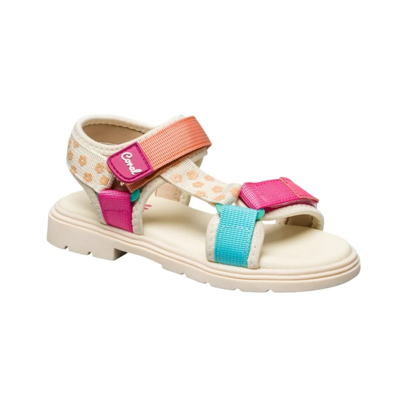 Coral Sandalias Lilo Flowers, para Niña