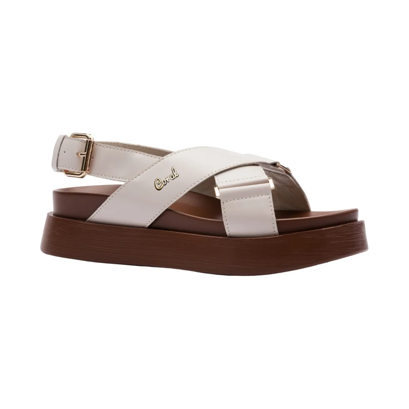 Coral Sandalias Hadid White Off, para Mujer