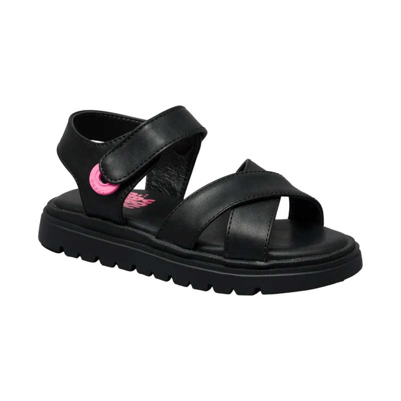 Coral Sandalias Abba Negro, para Mujer