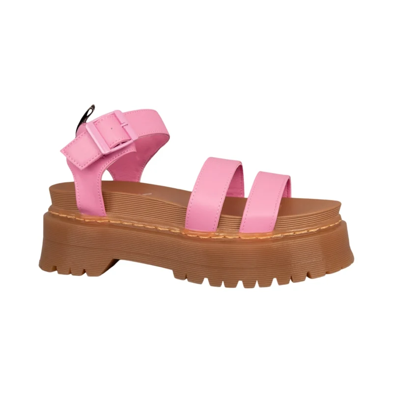 Coral Sandalia Yara 2 Pu Café/Rosado, para Mujer